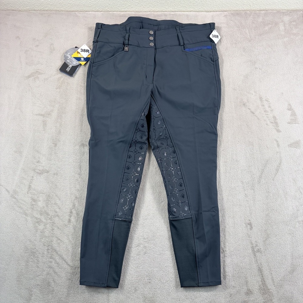 Romfh Isabella Silicone Grip Full Seat Breeches in Winter Pine Women 38R NWT
